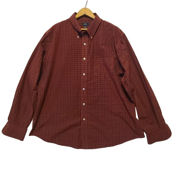 Dockers Other - Dockers Mens XL Red Plaid Long Sleeve Button-Down Shirt Stain Defender
